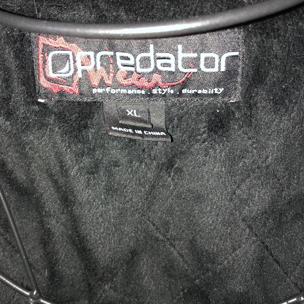 Predator fleece winter vest black vest size XL Predator vest outdoor vest​​​ - Picture 3 of 5